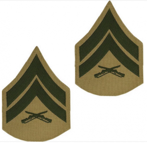 Chevron-USMC Khaki-Male